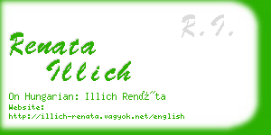 renata illich business card